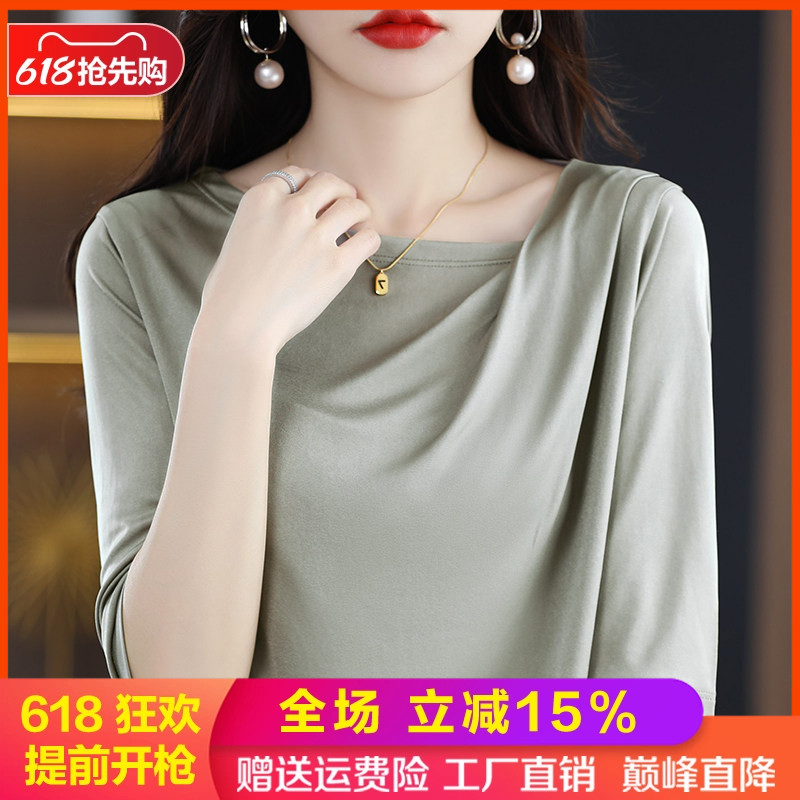 短袖通勤薄款褶皱真丝背心女软糯
