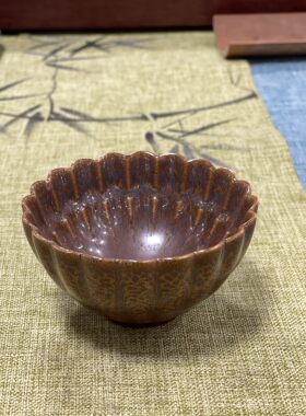 范泽峰大师作品茶杯建盏菊花台天目盏现货保真