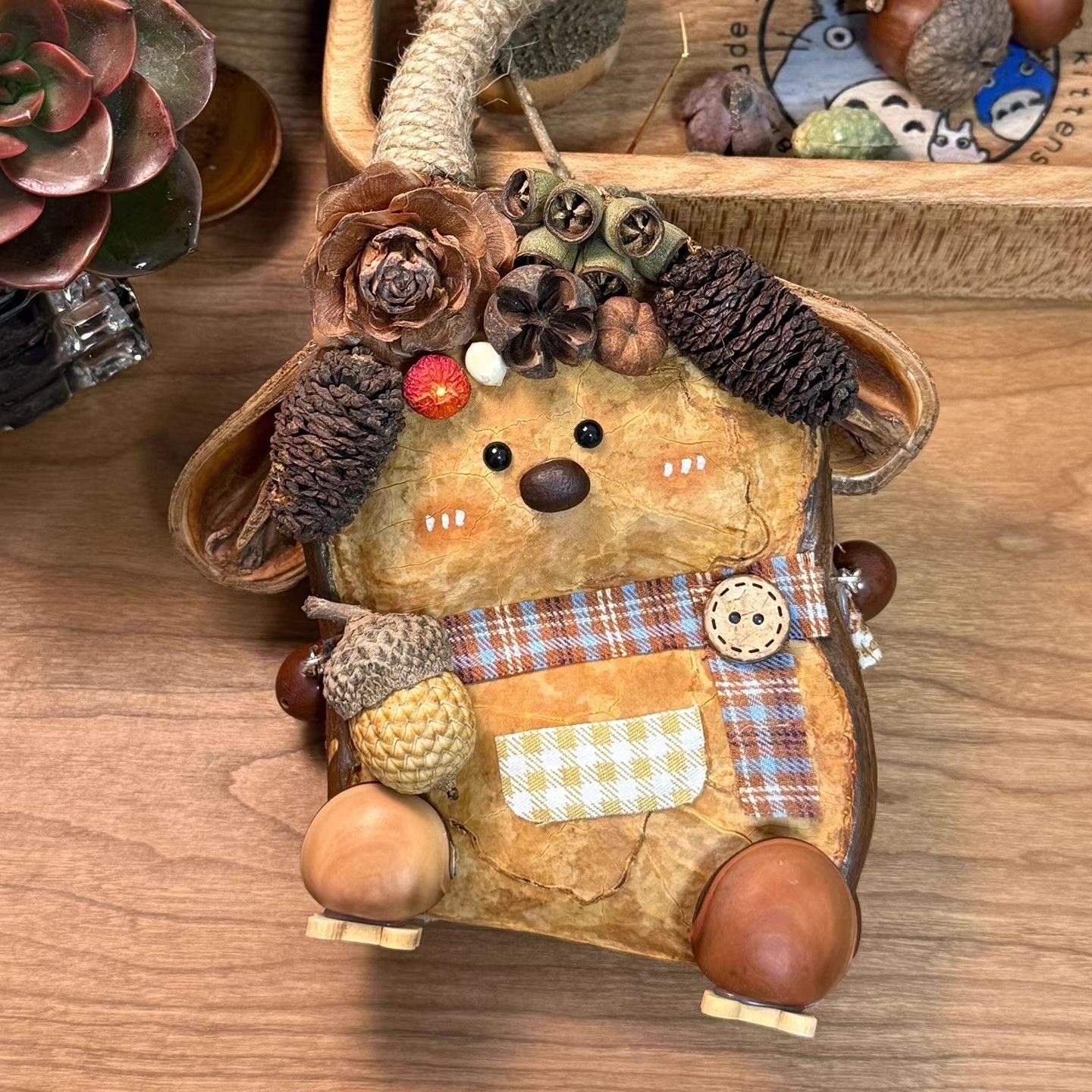 成品豆荚娃娃挂件手工材料包装饰包挂可爱生日情人节礼物实用挂件