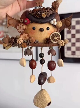 成品榼藤豆荚娃娃diy自制创意豆子娃娃挂件送朋友闺蜜礼物