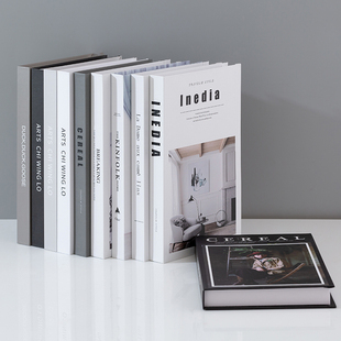 2.5cm薄款 饰书本 假书仿真书摆件摄影拍照道具模型书客厅电视柜装