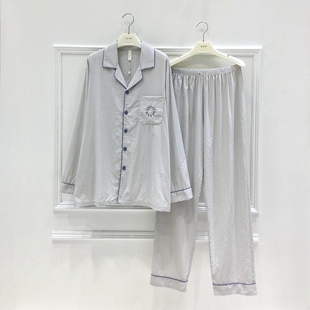 长袖 春夏季 美梦梭织棉绸睡衣男士 2025年新款 休闲大码 家居服男薄款