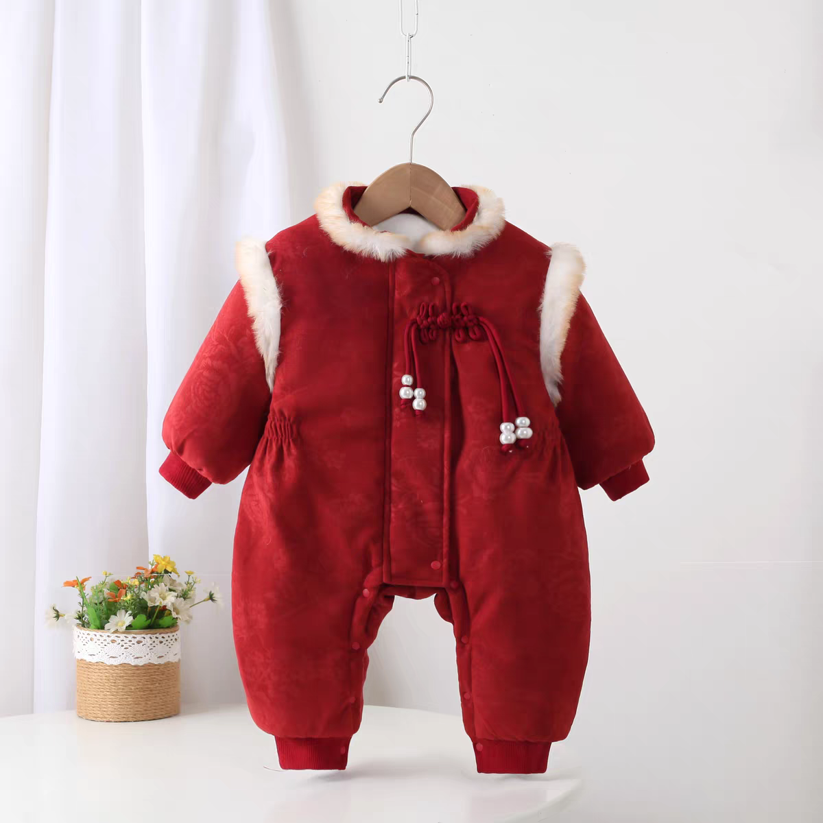 国风婴儿过年喜庆衣服夹棉冬季连体衣百天宝宝外出拜年服周岁冬装,童装/婴儿装/亲子装,连身衣/爬服/哈衣,淘宝优惠券,粉丝福利购,淘宝优惠卷