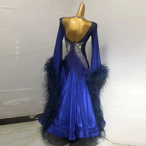 Импортная жемчужная пряжа национальная стандартная танцевальная юбка для соревнований вальс