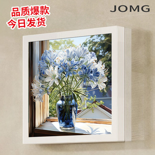 高端浴室防水壁画收纳柜免打孔壁挂储物柜卫生间洗澡放衣服置物架