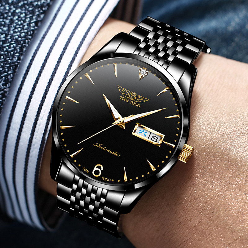 瑞士男机械表新款天统旗舰店夜光品牌十大男表镂空全自动进口4608