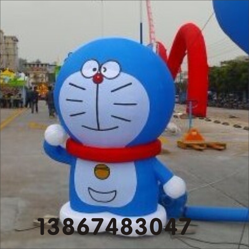 充气小叮当气模 定制机器猫卡通拱门