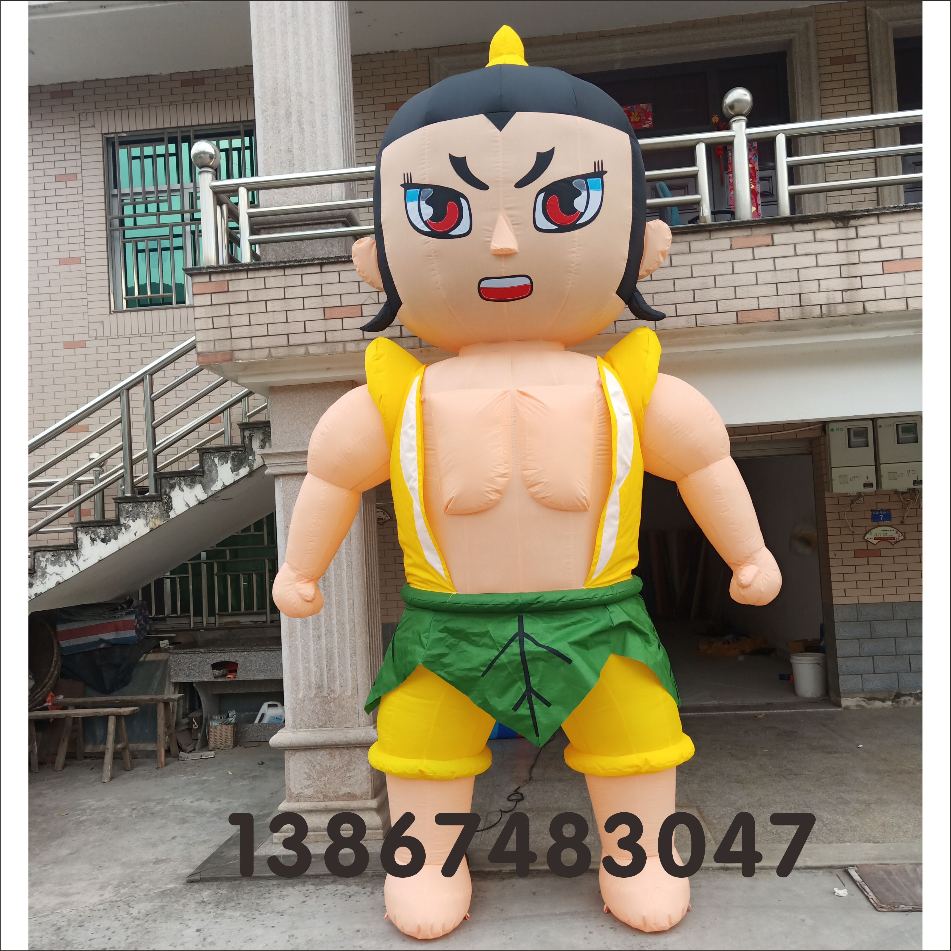 充气新葫芦兄弟气模葫芦娃公仔动画行走人偶服装卡通模型拱门定制