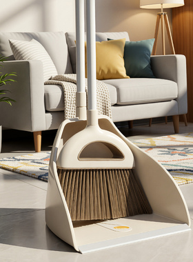 大号扫把簸箕套装组合结实高级软毛扫帚垃圾铲家用房间扫地笤帚