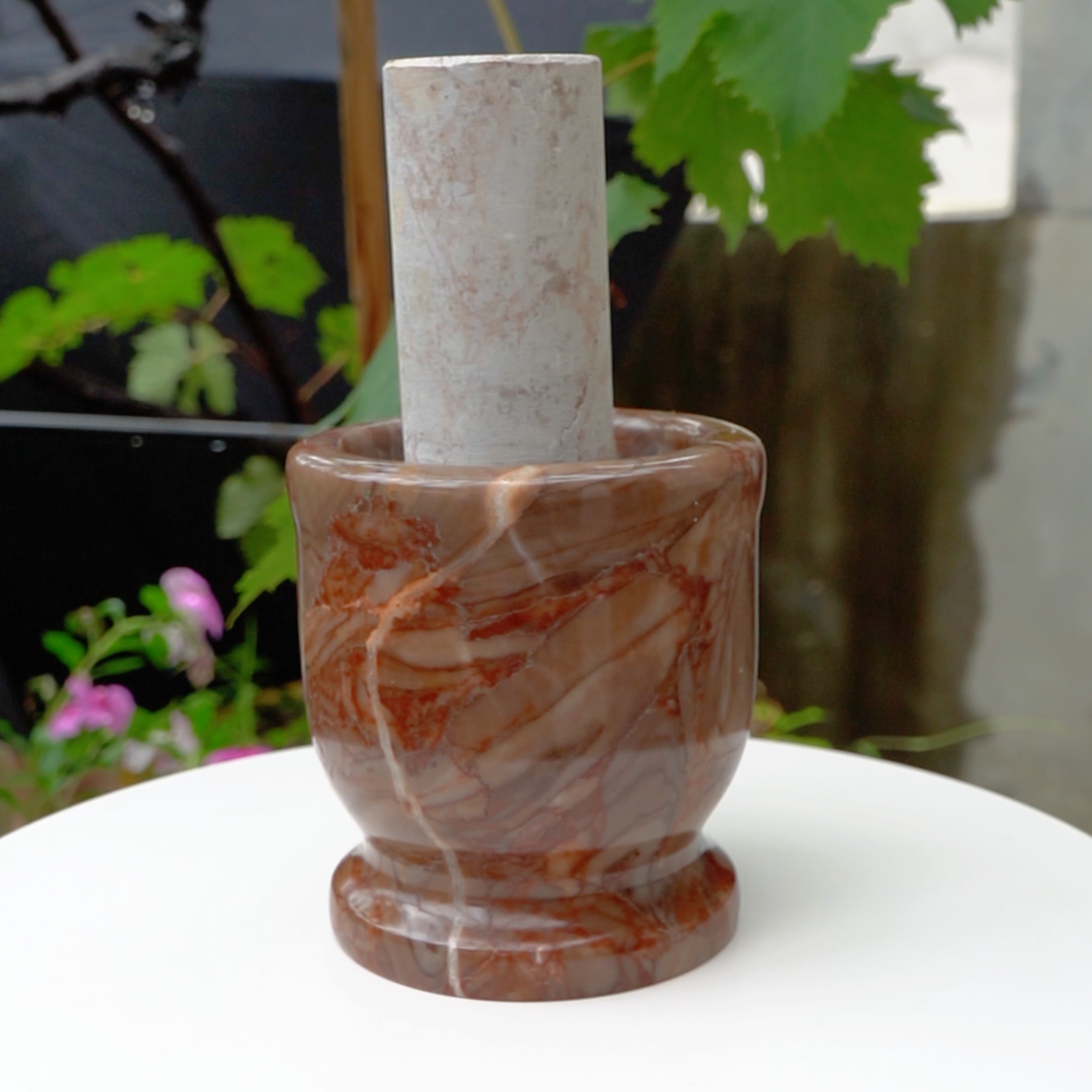 石头捣蒜器剥蒜器压蒜器研磨器石臼家用厨房用具老式手动蒜臼子