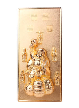 妙如意铜合金财神大卦摆件