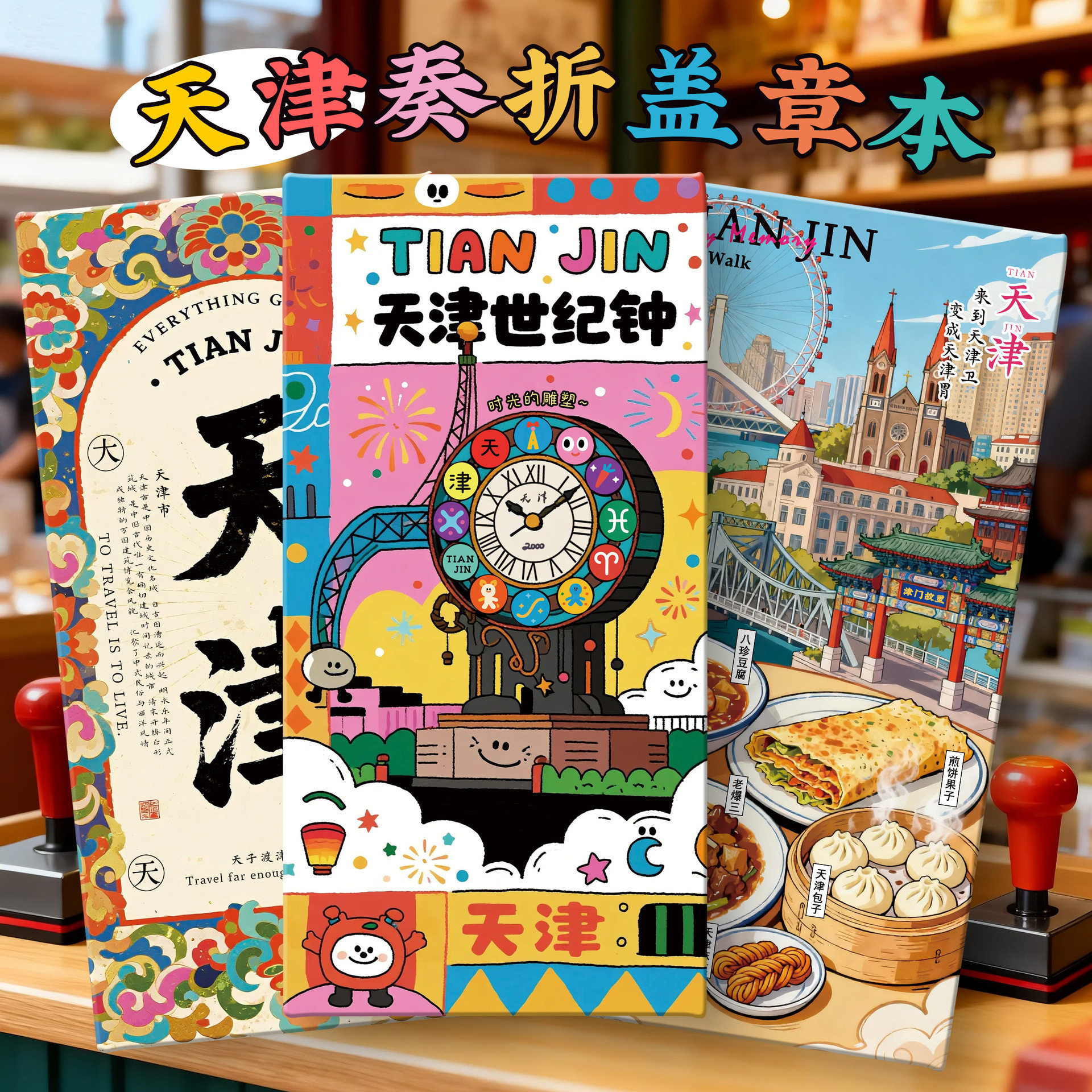 新品【天津盖章本】文创旅行空白收集章本奏折打卡纪念册通关文牒,文具电教/文化用品/商务用品,手帐/日程本/计划本,淘宝优惠券,粉丝福利购,淘宝优惠卷
