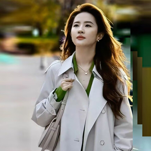 玫瑰的故事刘亦菲同款风衣大衣女中长款春秋新款高级感超好看外套