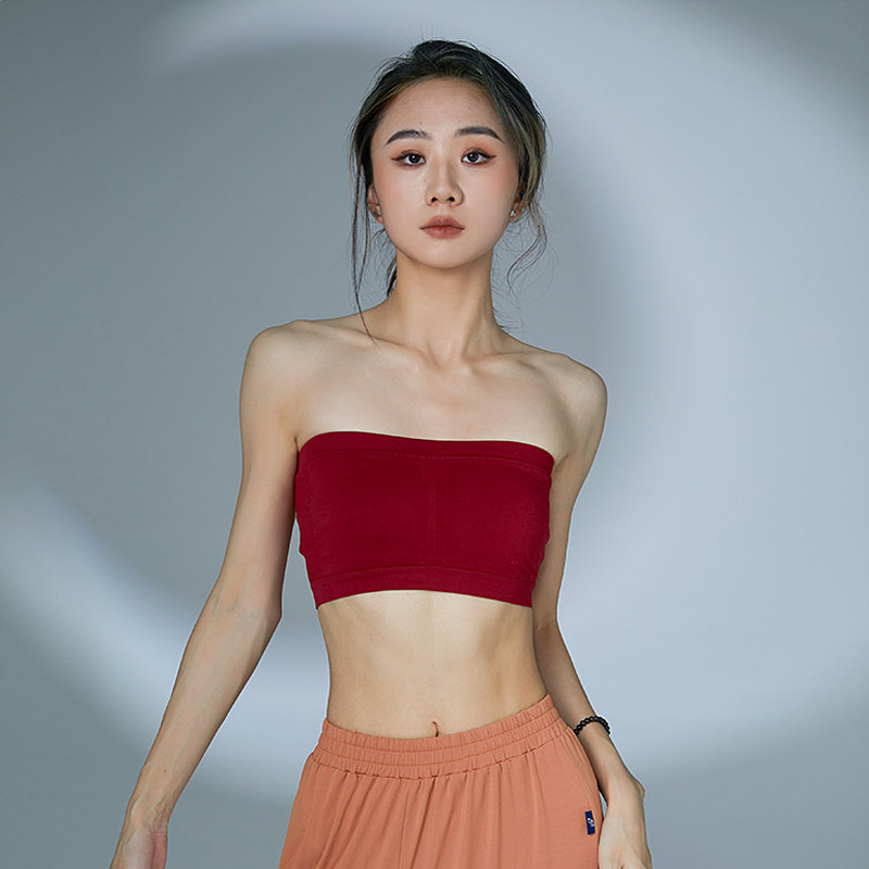 华丽独秀防滑抹胸一片式防走光无痕遮胸内搭打底无肩带内衣裹胸女