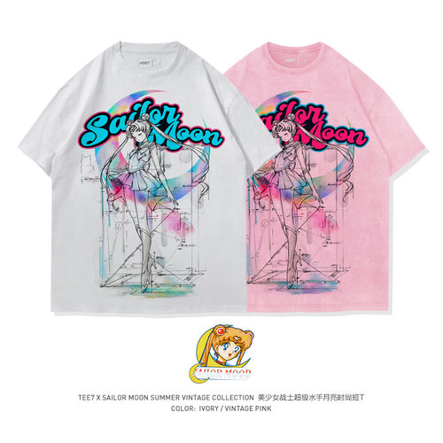 TEE7-动漫美少女战士短袖T恤