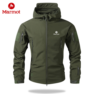 土拨鼠冲锋衣男款秋冬季户外防风