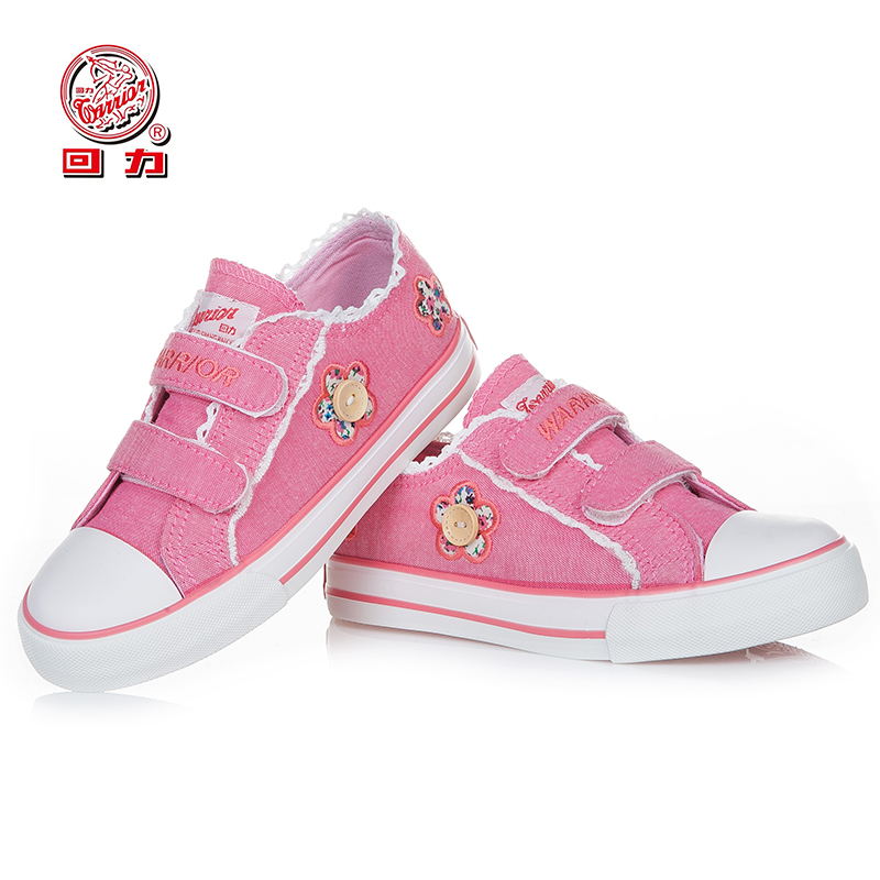 Chaussures de tennis enfants en toile WARRIOR brodé pour printemps - semelle caoutchouc - Ref 1035754 Image 3