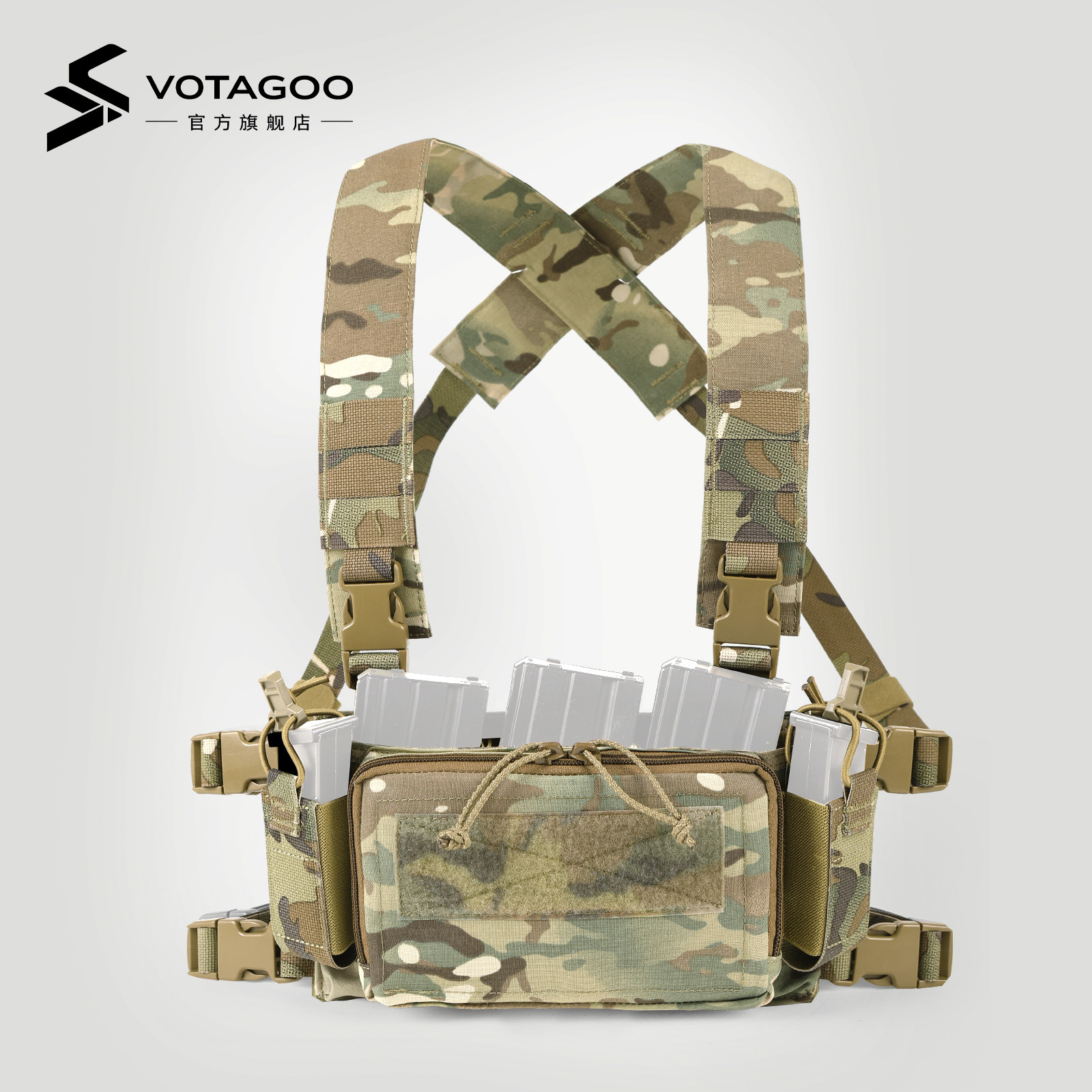 VOTAGOO D3CRM 2.0战术胸挂 MK3肚兜 户外真人CS消光500D CR039