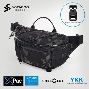 VOTAGOO EDC大容量单肩男斜挎胸包 1733进口XPAC面料机能战术腰包