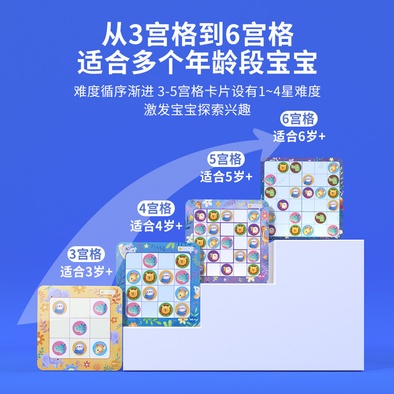 儿童益智思维逻辑训练玩具磁力数独入门专注力训练小学生九宫格