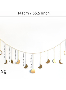 新款儿童房间装饰 星星月亮墙面装饰挂件 北欧风家居装饰壁挂背景