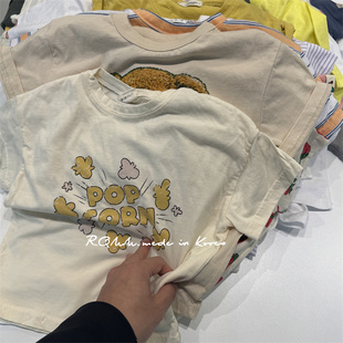 精品折扣2026韩童三折福利款s码90身高夏款男女童T恤(两件包邮)