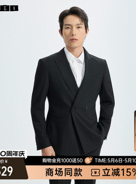 【商场同款】利郎双排扣西服套装男士条纹2026春季西装26CXF131SA