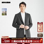 绵羊毛 新款 利郎官方 毛呢大衣男士 领2025冬季 中长款 西装 外套