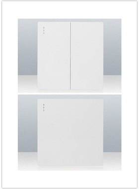 灵动开关面板86两三开四开金色灰色米家智能灯自复位回弹开关凌动