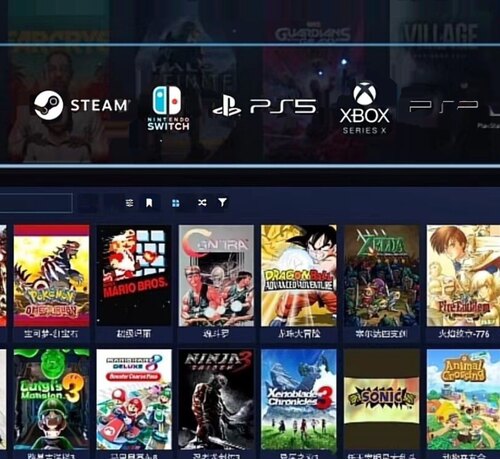 PS3游戏主机电脑PS2和PS1游戏PC游戏街机合集3.5寸硬盘高速游戏机