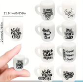 食品级硅胶珠杯子可啃咬珠子散珠手工DIY奶嘴链配件水杯牙胶咬咬