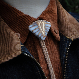 TIE 领结皮绳休闲BOLO 中古衬衫 配饰波洛领带复古阿美咔叽项链西装