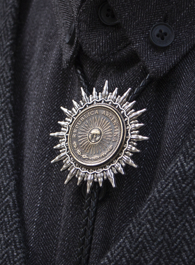 复古暗黑波洛领带正装西部中古领结绳休闲高级感项链原创BOLO TIE