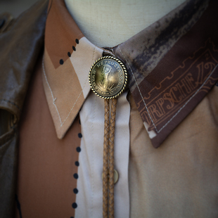 项链中古休闲领结原创bolo 配饰衬衫 tie男 波洛领带结正装 复古美式