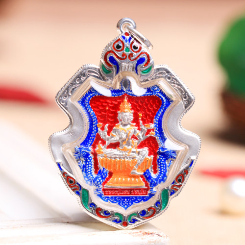 泰国佛牌龙婆贤2562年双龙四面佛