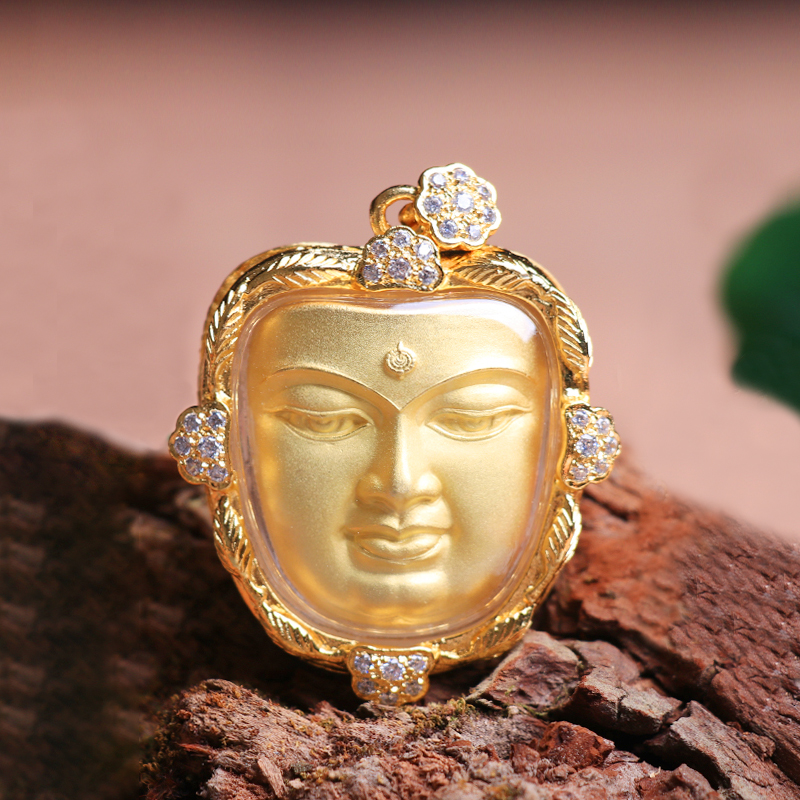 泰国佛牌龙婆判雨水金面佛笑脸佛