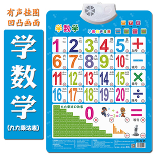 加法减法乘法口诀表挂图有声99九九乘法表全套小学生加减乘除墙贴