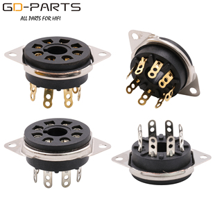 6L6 大8脚管座镀金脚大八脚电子管管座电木 EL34 6CA7 KT88 6550B