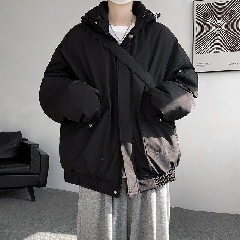 奥牧泽工装棉服男冬季堆堆袖棉衣学生面包服潮牌休闲保暖棉袄