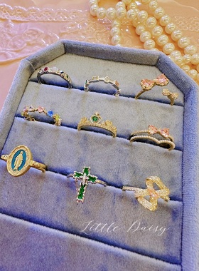 日系轻奢女合金日韩开口