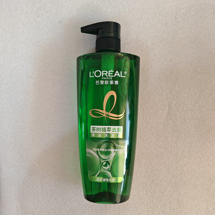 包邮L`OREAL巴黎欧莱雅茶树植萃去屑净油洗发露500/700ml油性头皮