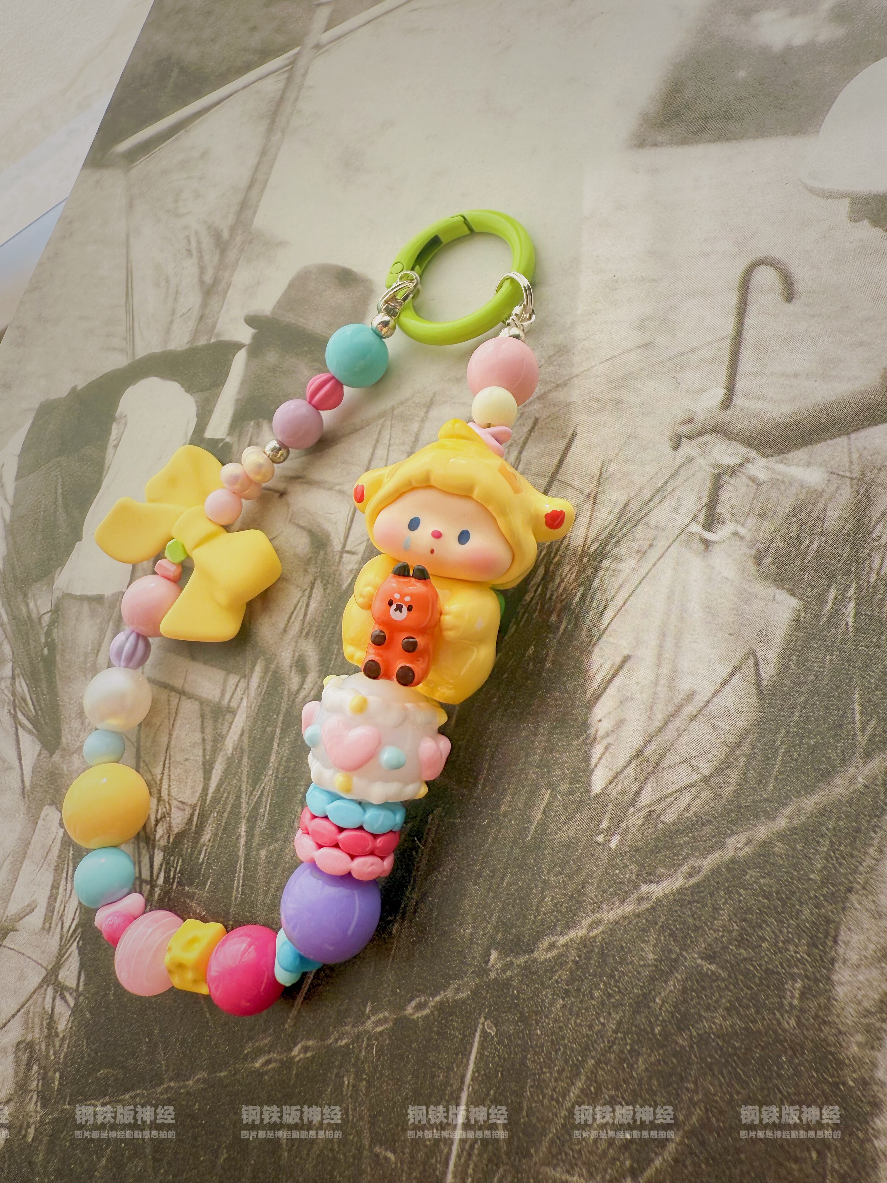 神经手作孤品噜噜狗宝宝日记小王子童趣风彩色元气串珠手机链包挂,节庆用品/礼品,手机链,淘宝优惠券,粉丝福利购,淘宝优惠卷