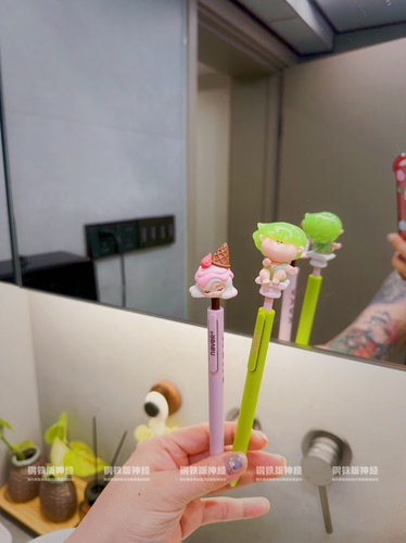 神经手作孤品 Chaka冰淇淋立柱天使never蝴蝶新款st中性笔潮玩礼