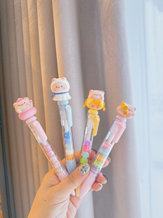 福禄寿禧宝运猪猪手感萌粒 神经手工ins风高颜值中性笔顺好寓意新