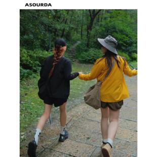 薄外套 立领防晒衣女黑色宽松显瘦长袖 一口苏达张胖胖 小冲锋