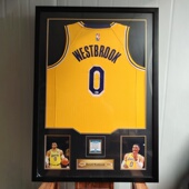 球衣装 裱相框詹姆斯科比签名足球篮球收藏展示纪念衣服衣服画框架