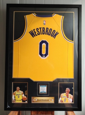 球衣装裱相框詹姆斯科比签名足球篮球收藏展示纪念衣服衣服画框架