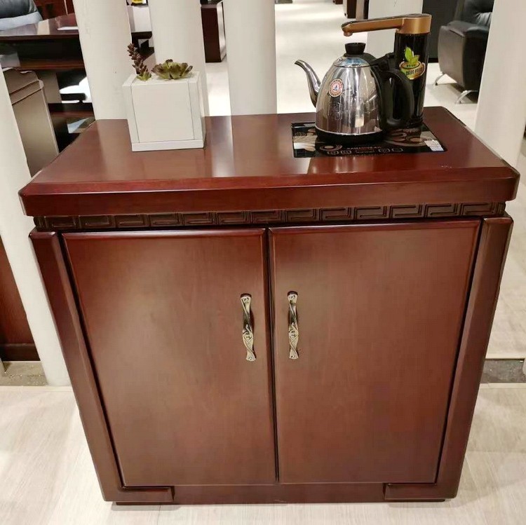 8米多功能茶水柜 两门带烧水水壶矮柜 欧式储物柜f120