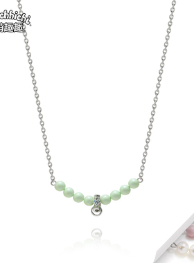 萌趣日韩INS风格微笑珍珠项链