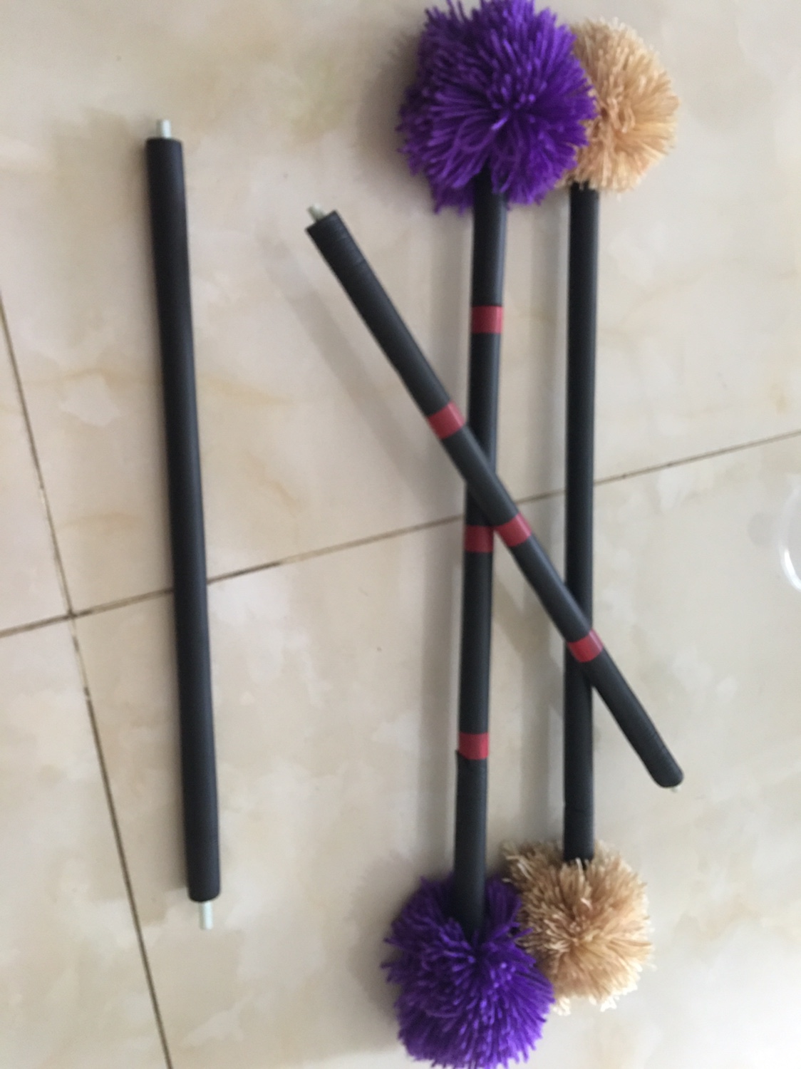 打花棍配件不带包头主体黑杆